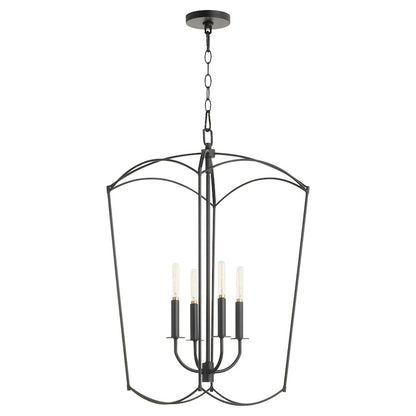 4 Light Entry Light, Matte Black