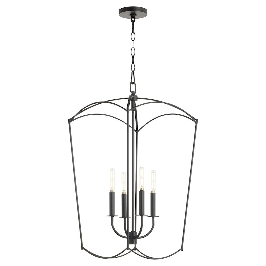 4 Light Entry Light, Matte Black