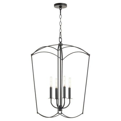 4 Light Entry Light, Matte Black