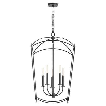Quorum Mantle 5Lt Entry Light, Matte Black - 6812-5-59