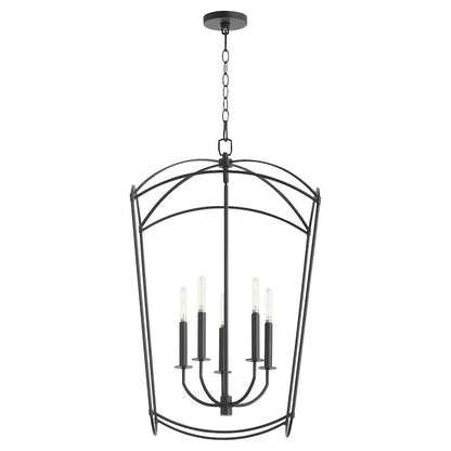 5 Light Entry Light, Matte Black