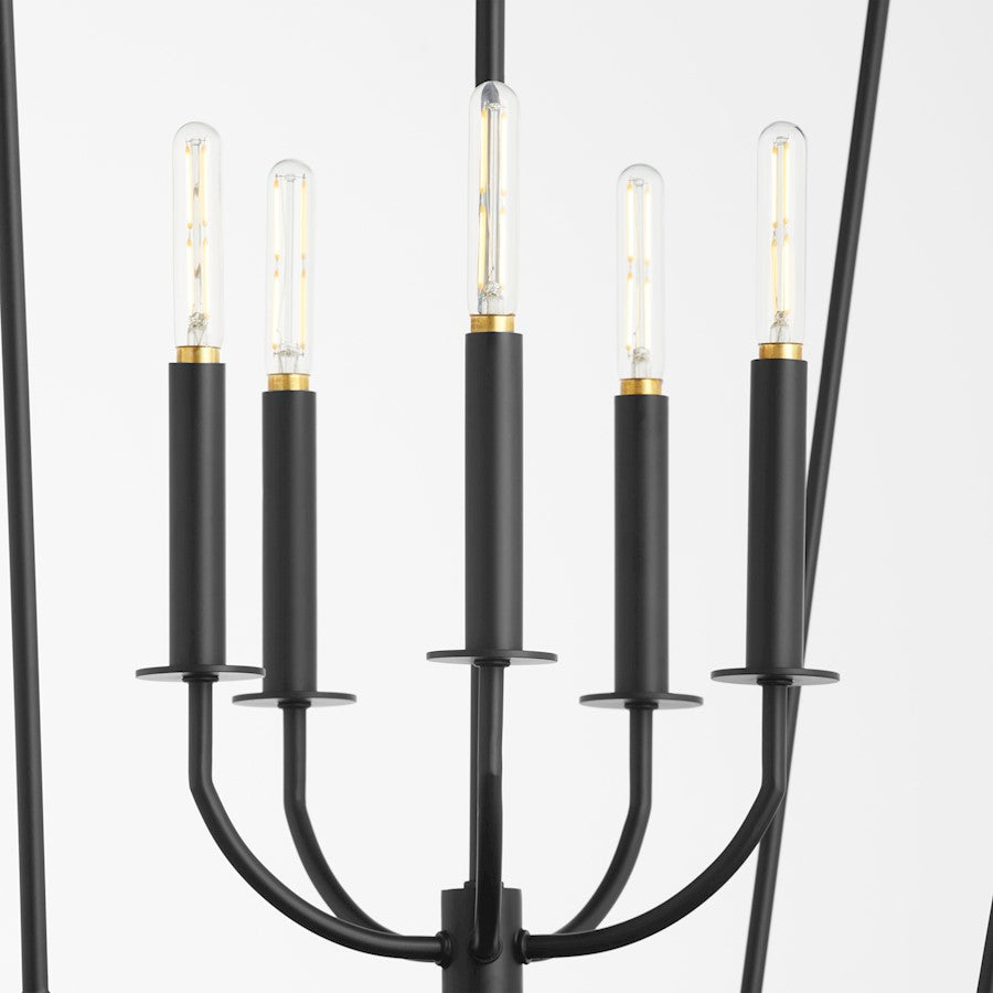 5 Light Entry Light, Matte Black