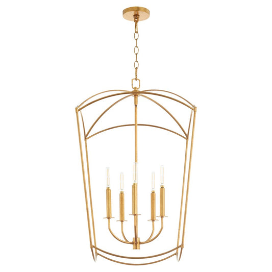 Quorum Mantle 5Lt Entry Light, Gold Leaf - 6812-5-74