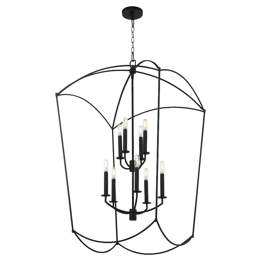 9 Light Entry Light, Matte Black