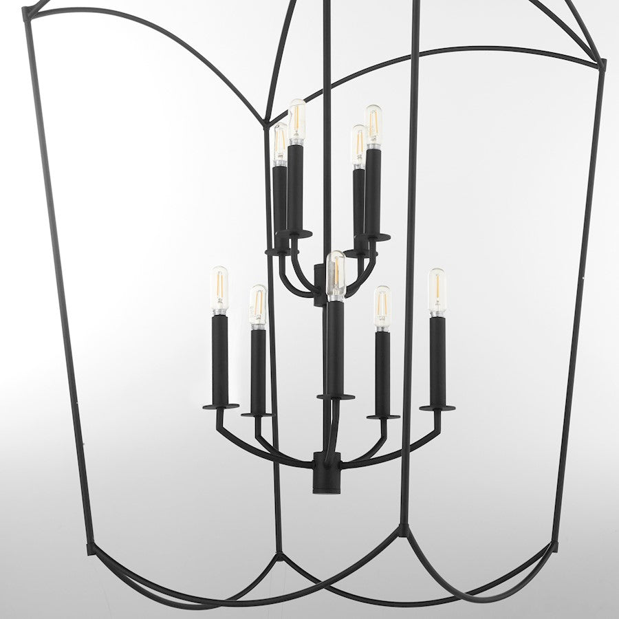 9 Light Entry Light, Matte Black