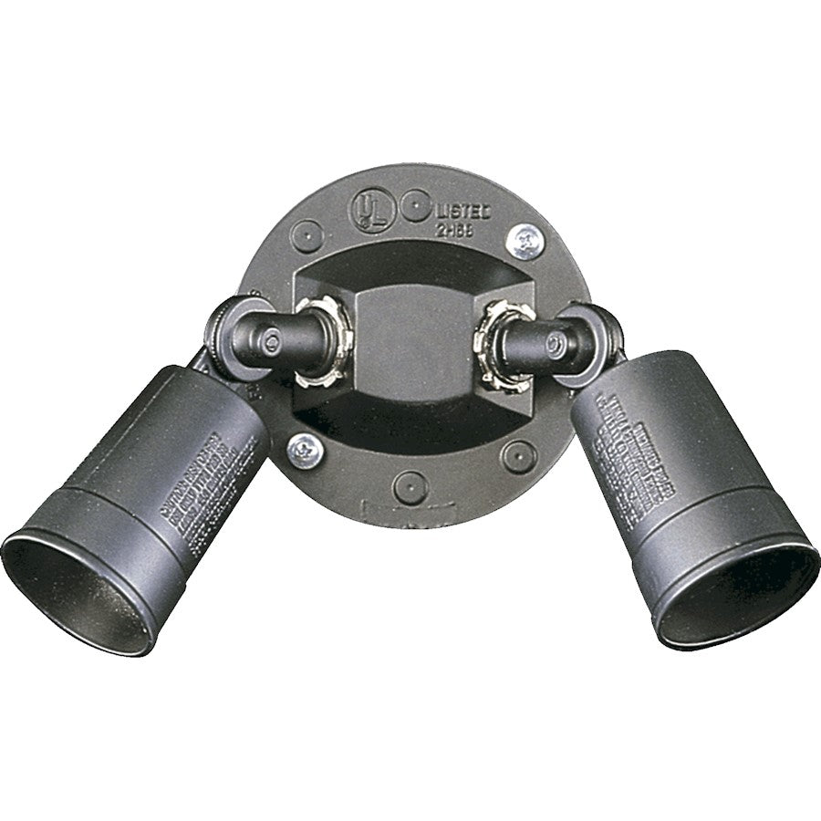 Quorum 2 Light Wall Mount, Black