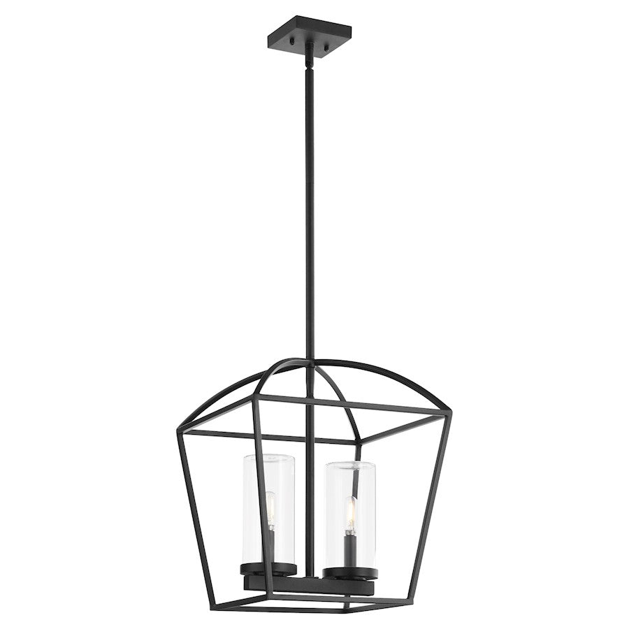 2 Light Wet Pendant, Matte Black