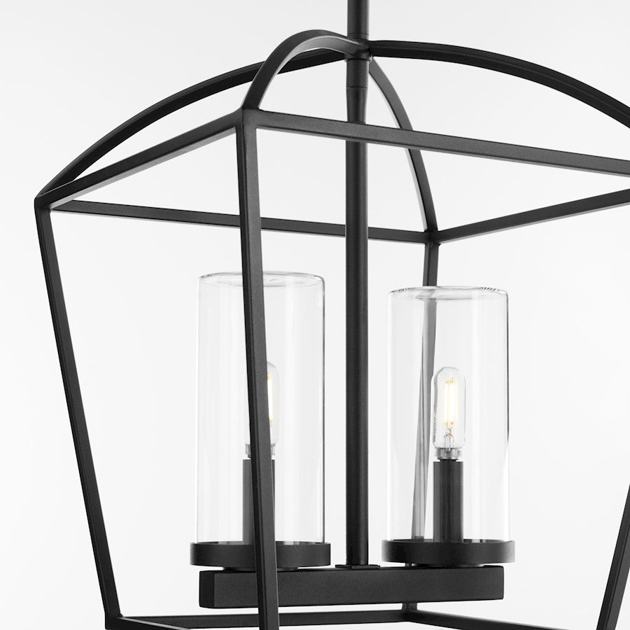 2 Light Wet Pendant, Matte Black