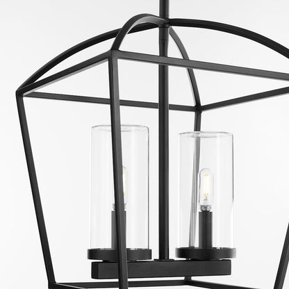 2 Light Wet Pendant, Matte Black