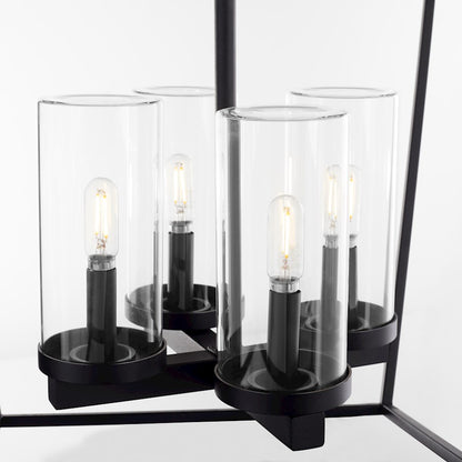 4 Light Wet Pendant, Matte Black