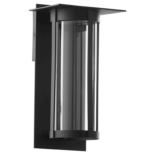 Quorum Abram Outdoor Lantern, Textured Black