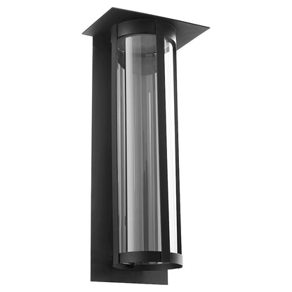Quorum Abram Outdoor Lantern, Textured Black