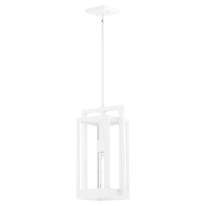 Quorum Marco 18" Pendant, White/Clear - 737-18-6