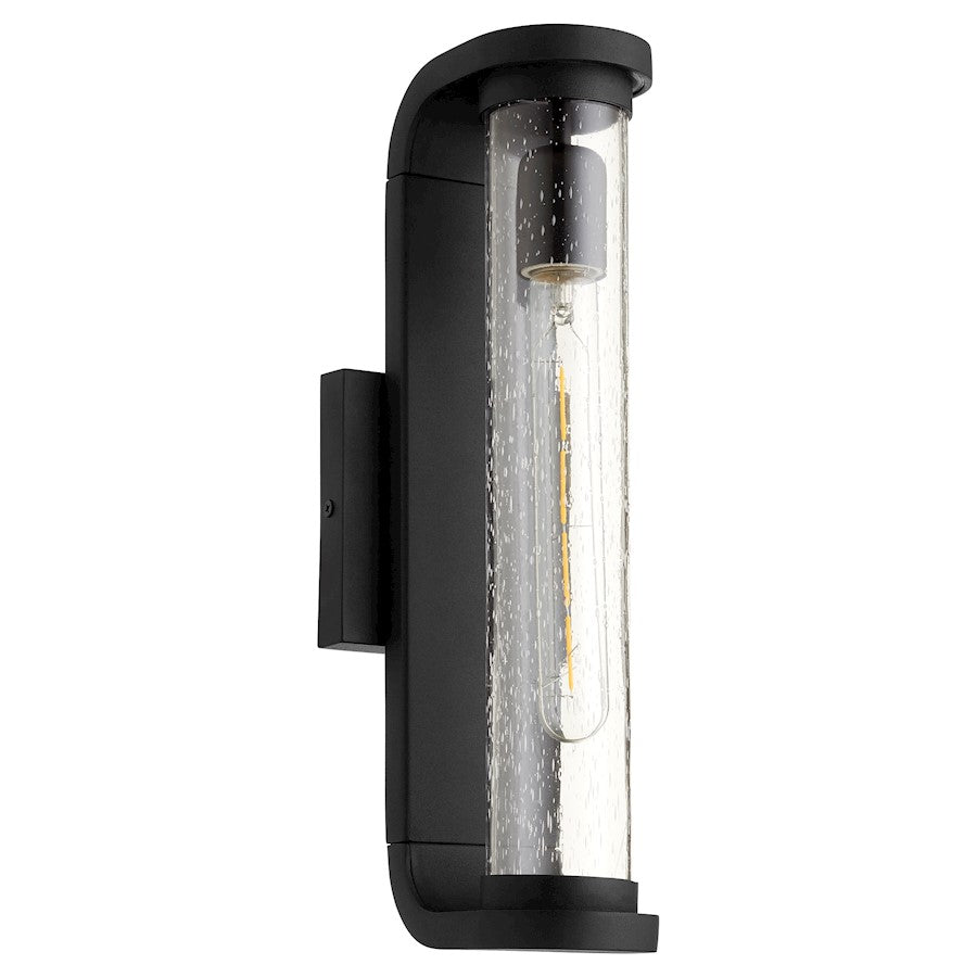 1 Light Outdoor Lantern, Clear Seeded