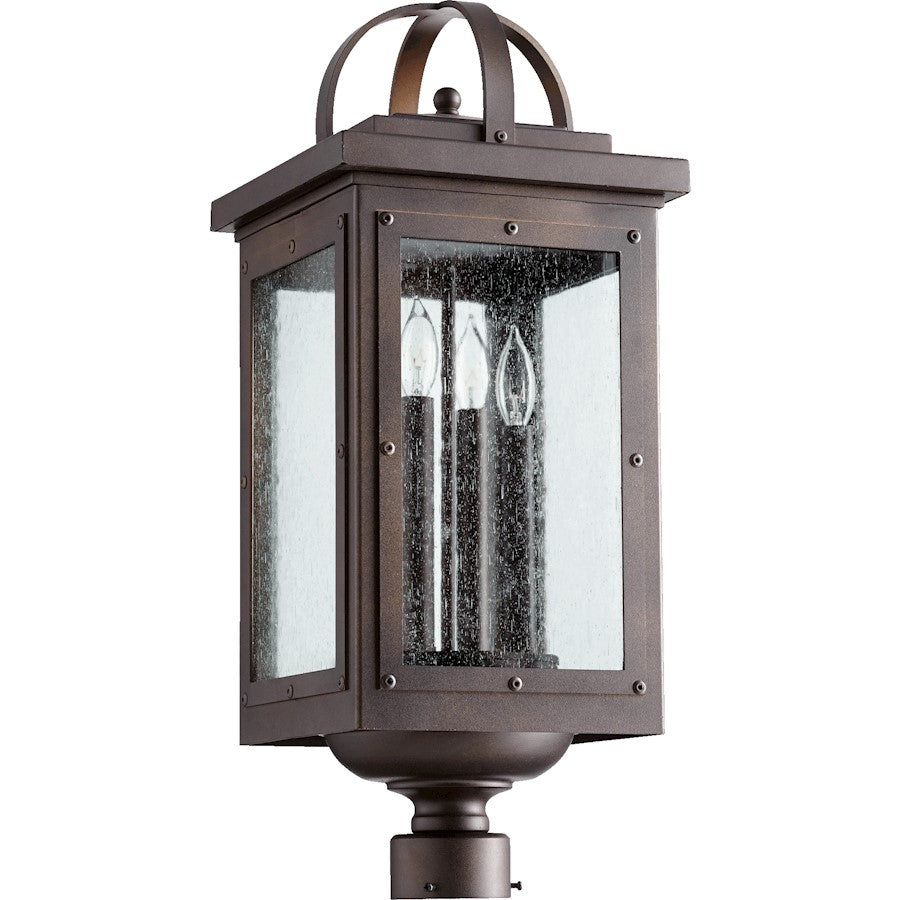 Quorum Riverdale 4 Light 9.5' Post, Oiled Bronze