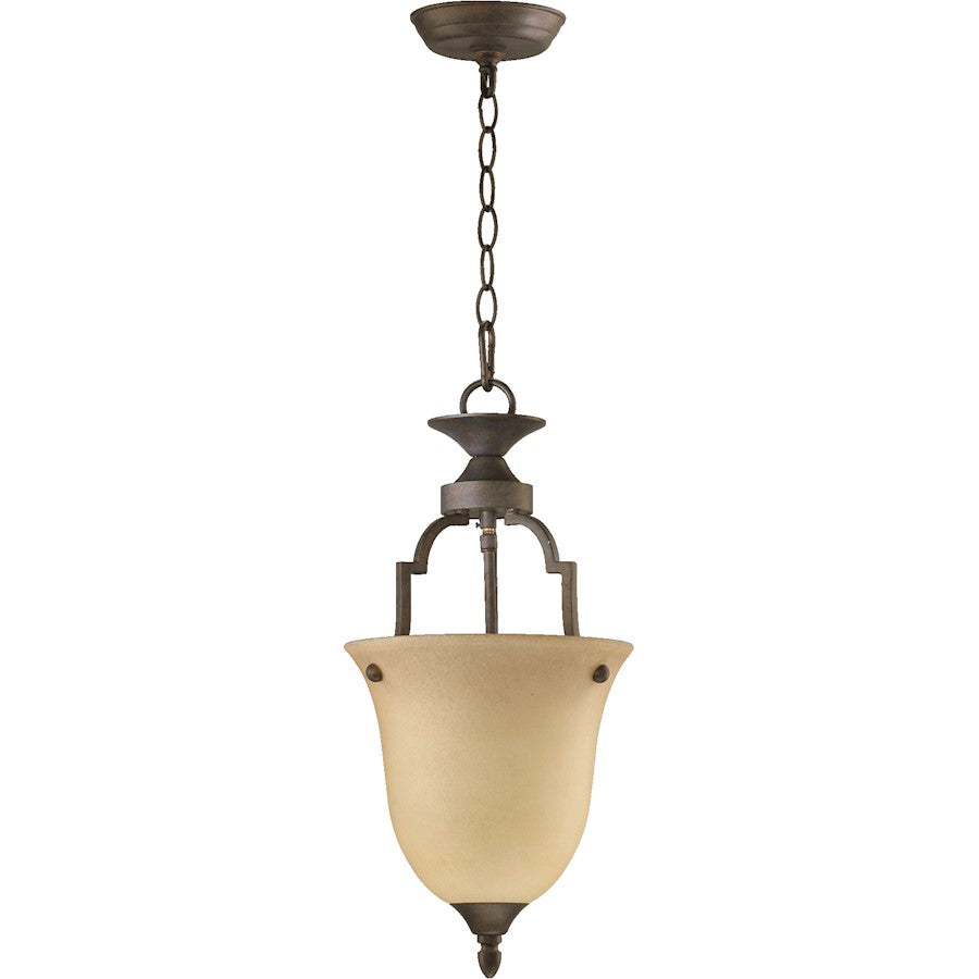 Quorum Coventry 1 Light Single Pendant, Toasted Sienna