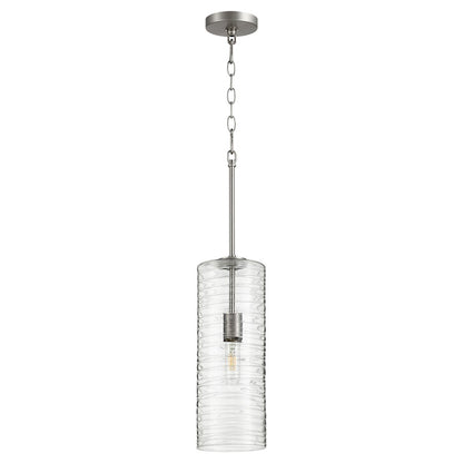1 Light Pendant, Satin Nickel