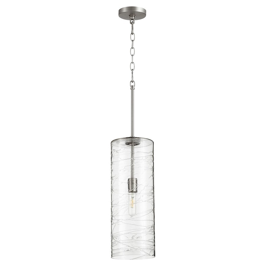 1 Light Pendant, Satin Nickel