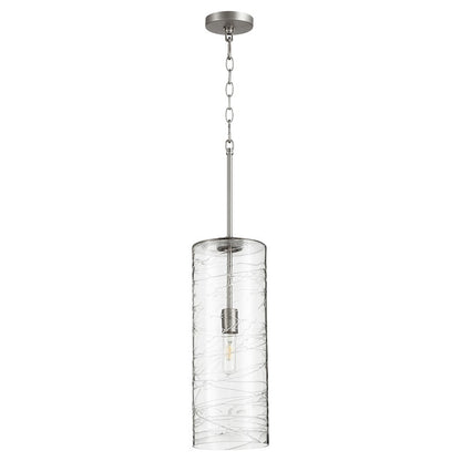 1 Light Pendant, Satin Nickel