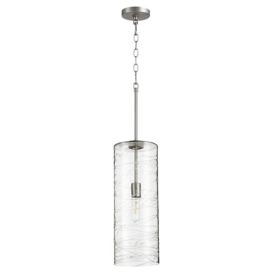 1 Light Pendant, Satin Nickel