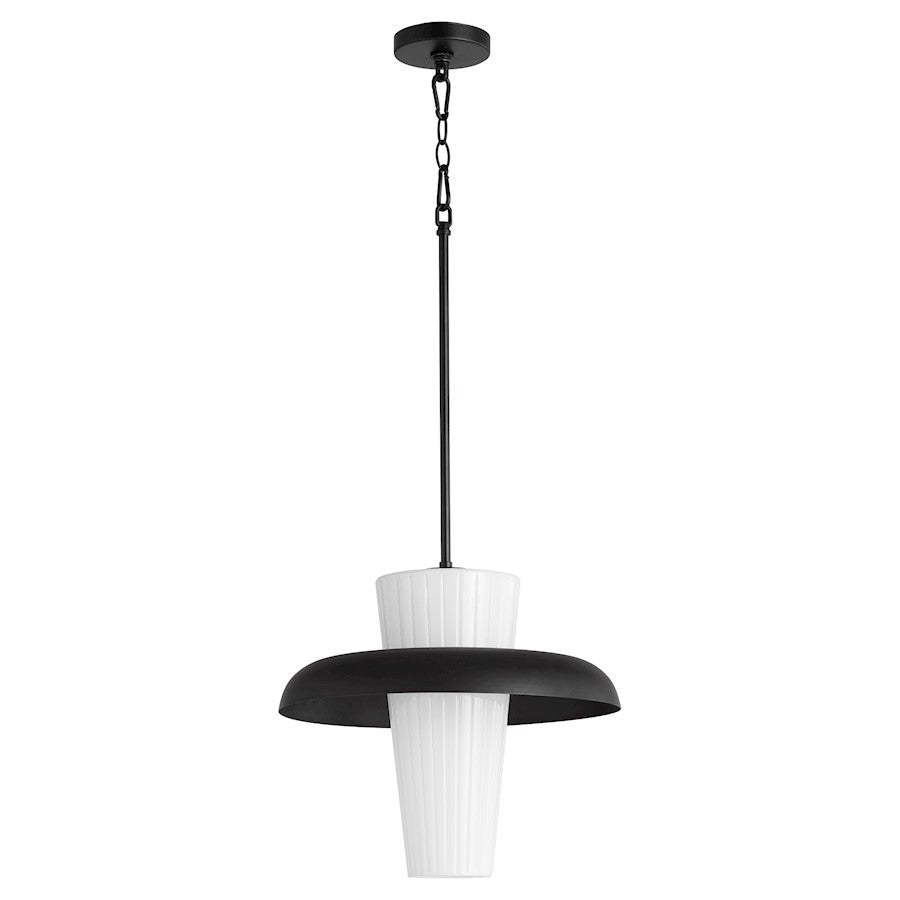 Quorum Mallory 16" Pendant, Matte Black - 8227-16-59