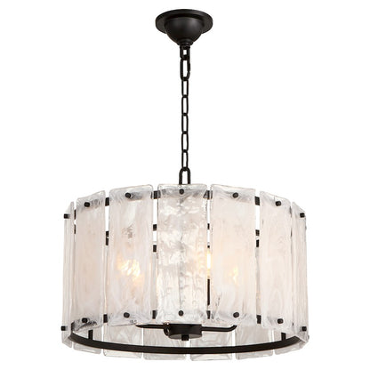 4 Light Pendant, Matte Black