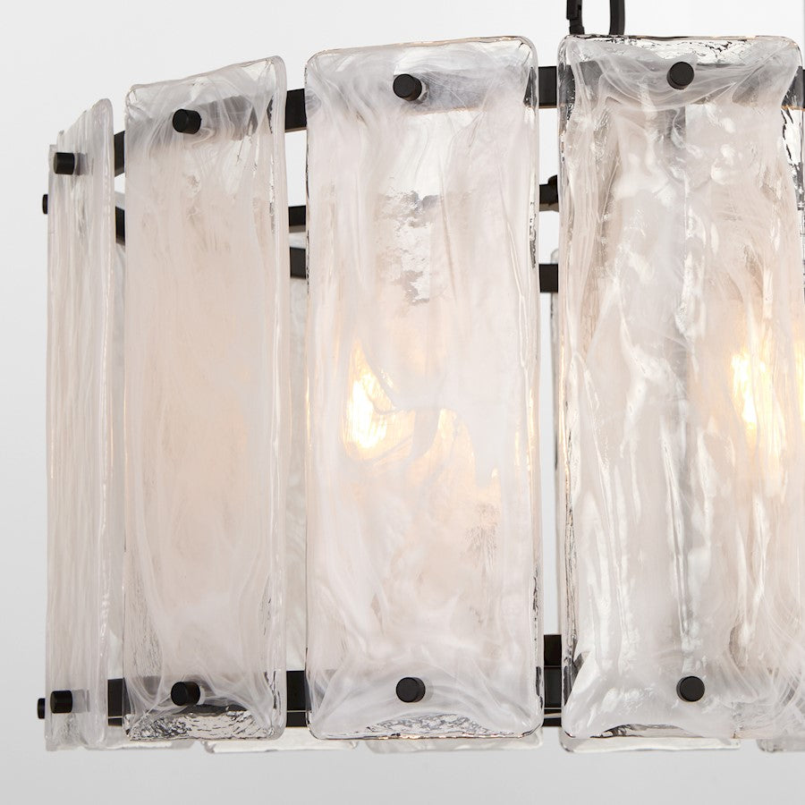 4 Light Pendant, Matte Black