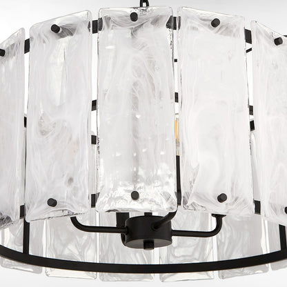 4 Light Pendant, Matte Black