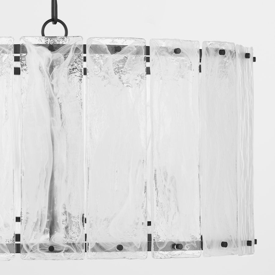 8 Light Pendant, Matte Black