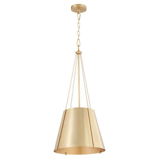 Quorum Denise 15" Pendant, Aged Brass - 862-1-80