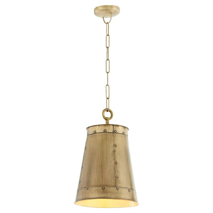 1 Light Pendant, Artisan Brass