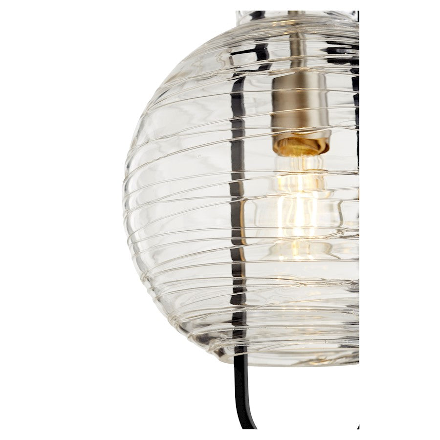 1 Light Pendant, Satin Nickel
