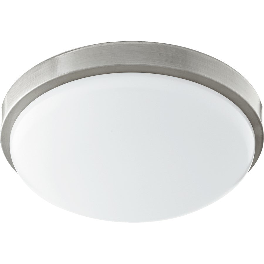 Quorum 1 Light 11.5' Ceiling Mount, Satin Nickel
