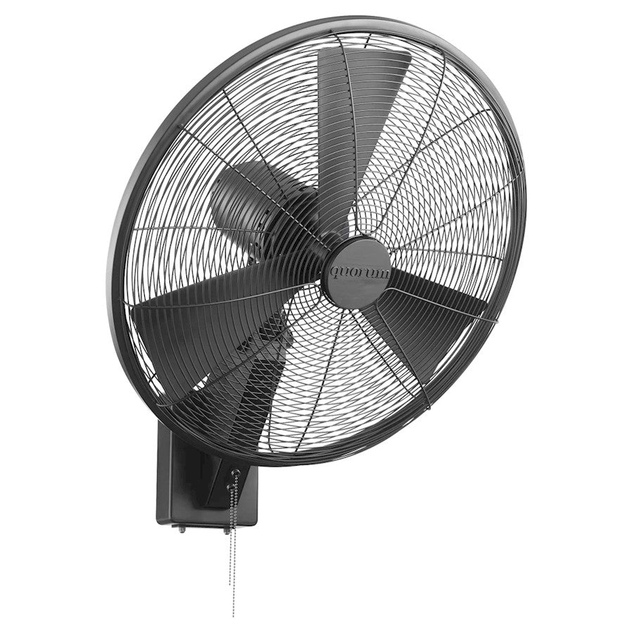 Quorum Impulse 20" Wall Patio Fan, Matte Black - 93203-59