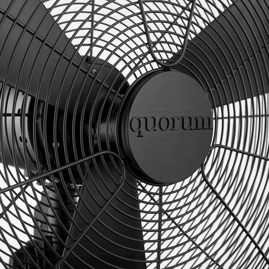 Quorum Impulse 20" Wall Patio Fan, Matte Black