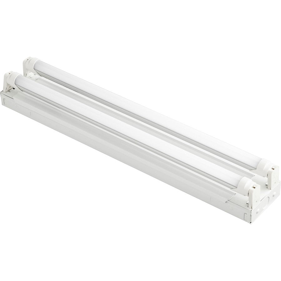 Quorum 2 Light Ceiling Mount, White