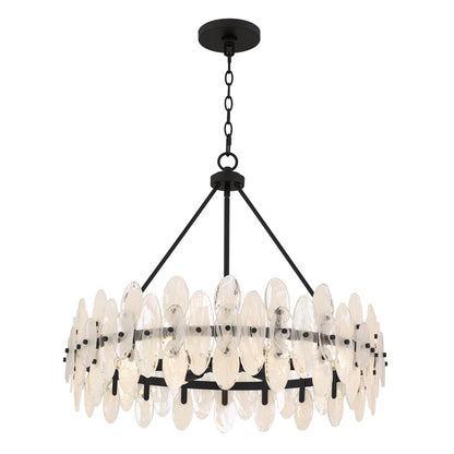 Quoizel Abigail 6-Lt Matte Black Pendant, Matte Black - ABI2828MBK