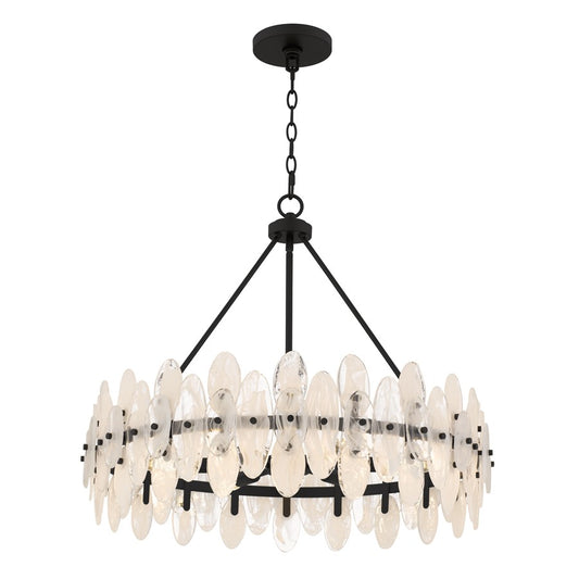 Quoizel Abigail 6-Lt Matte Black Pendant, Matte Black - ABI2828MBK