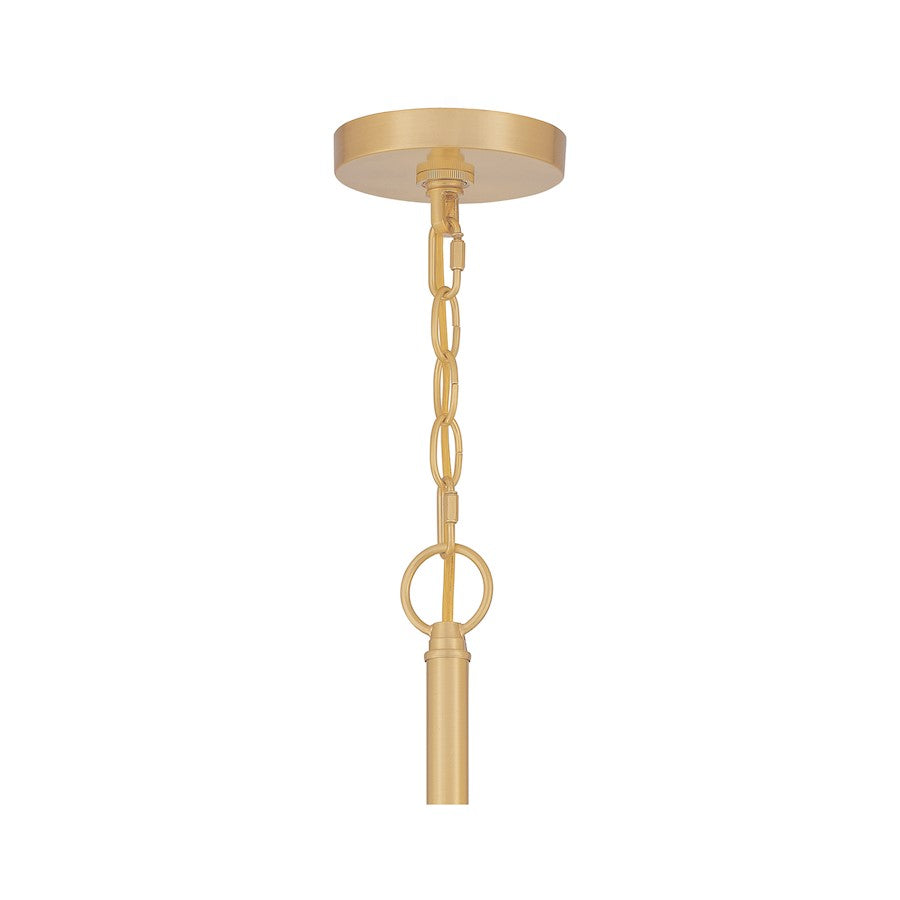 Quoizel Abner 5 Light 18" Chandelier, Aged Brass