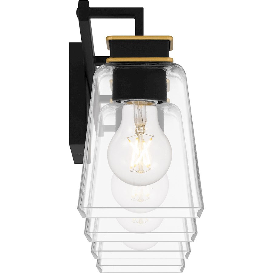 4 Light Bathroom Vanity Light, Matte Black