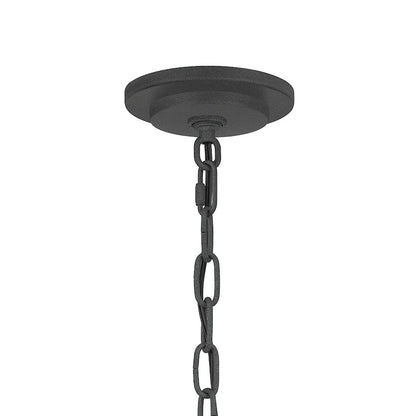 Quoizel Admiral 1 Light Outdoor Hanging, Mottled Black/Clear