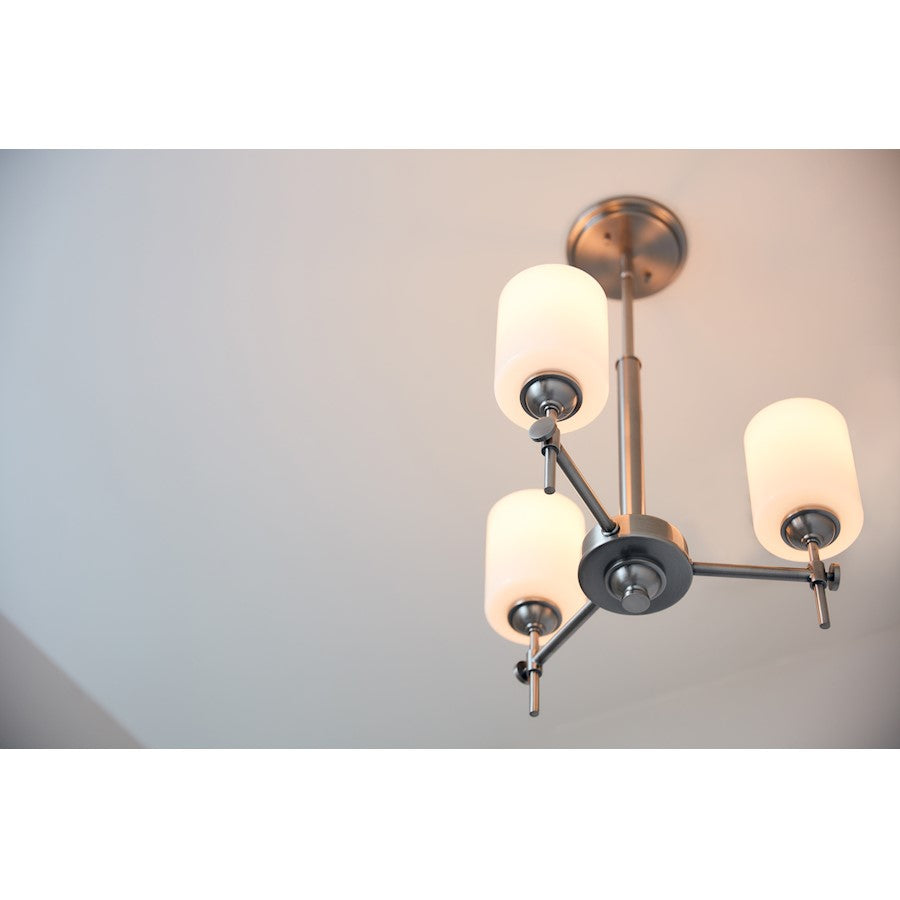 Quoizel Aria 3 Light Semi-Flush Mount, Opal