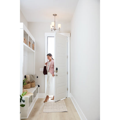 Quoizel Aria 3 Light Semi-Flush Mount, Opal