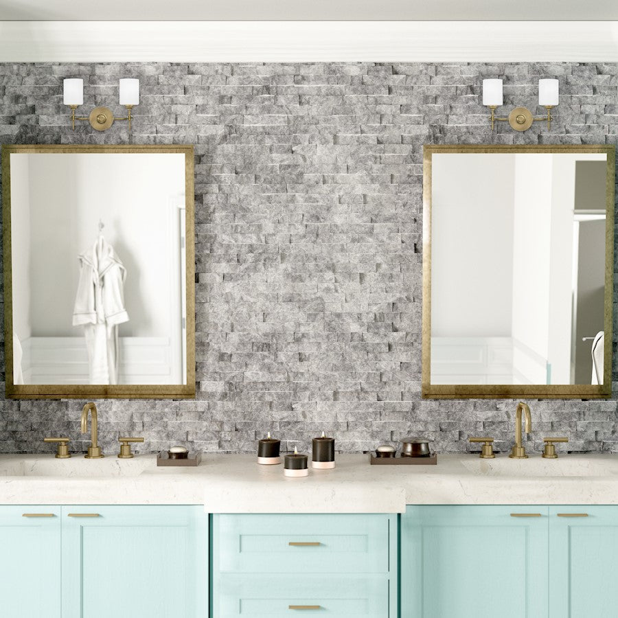 Bathroom Vanity Light, Weathered Brass