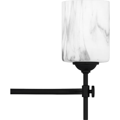 3 Light Bathroom Vanity Light, Matte Black
