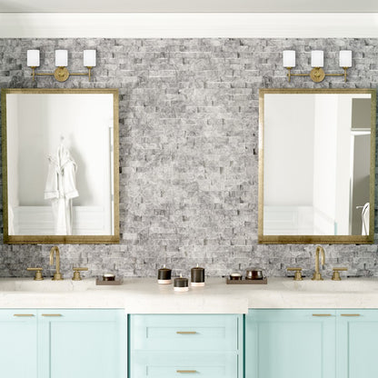 Bathroom Vanity Light, Weathered Brass