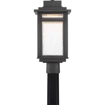 Quoizel Beacon Outdoor Post Lantern, Stone Black