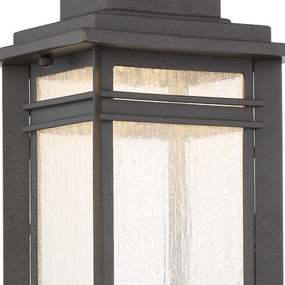 Quoizel Beacon Outdoor Post Lantern, Stone Black