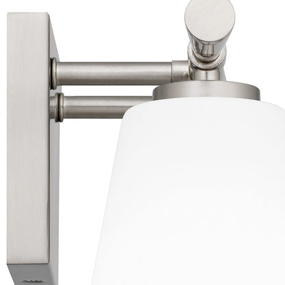 2 Light Bathroom Vanity Light, Opal Etched