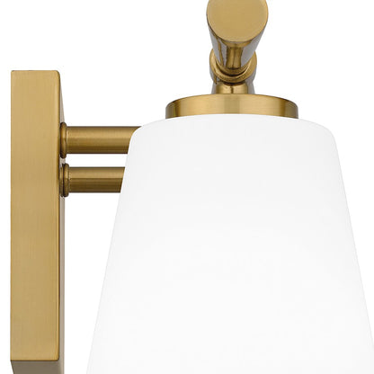 3 Light Bathroom Vanity Light, Opal Etched